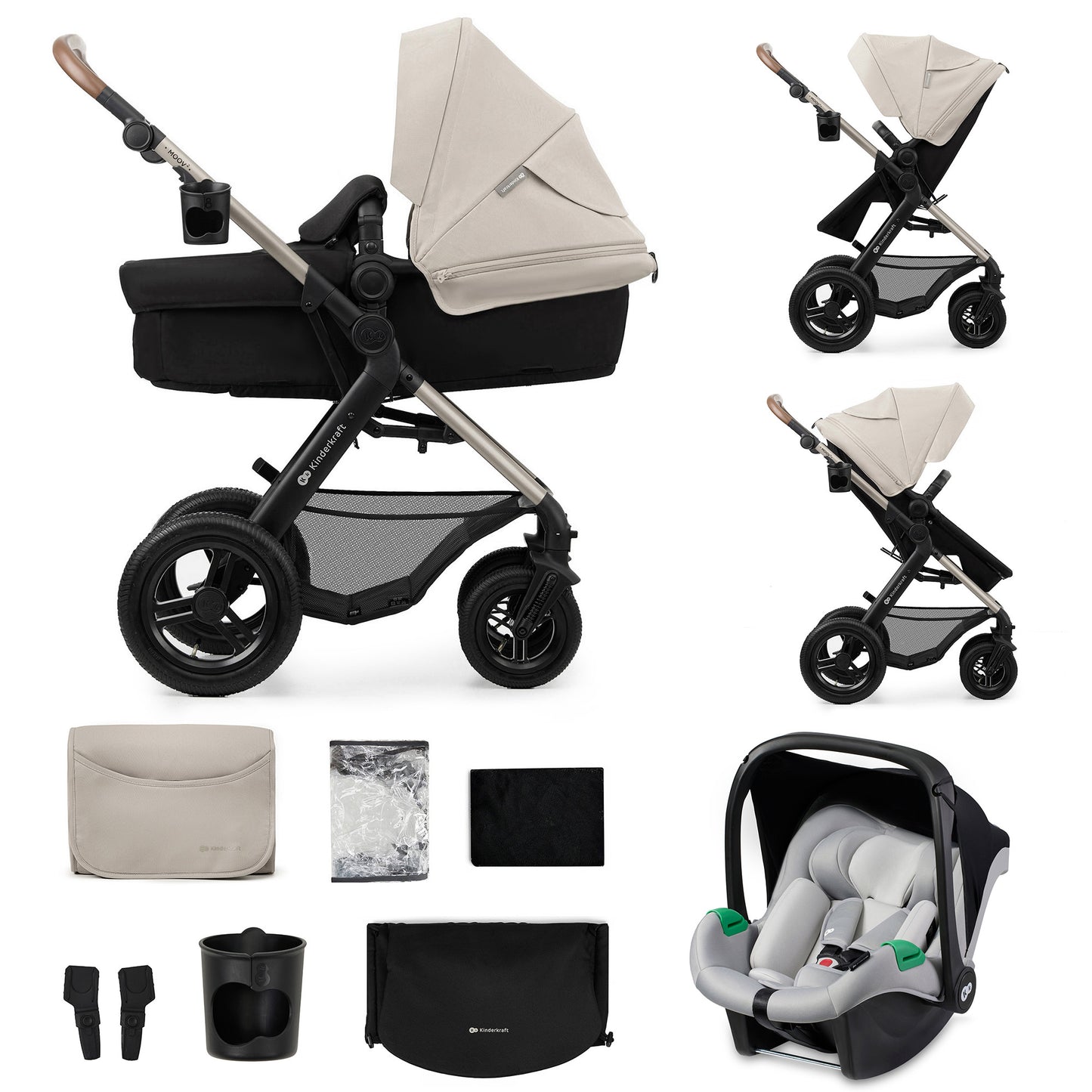 Kinderkraft MOOV2 AIR Silla de Coche 3 en 1