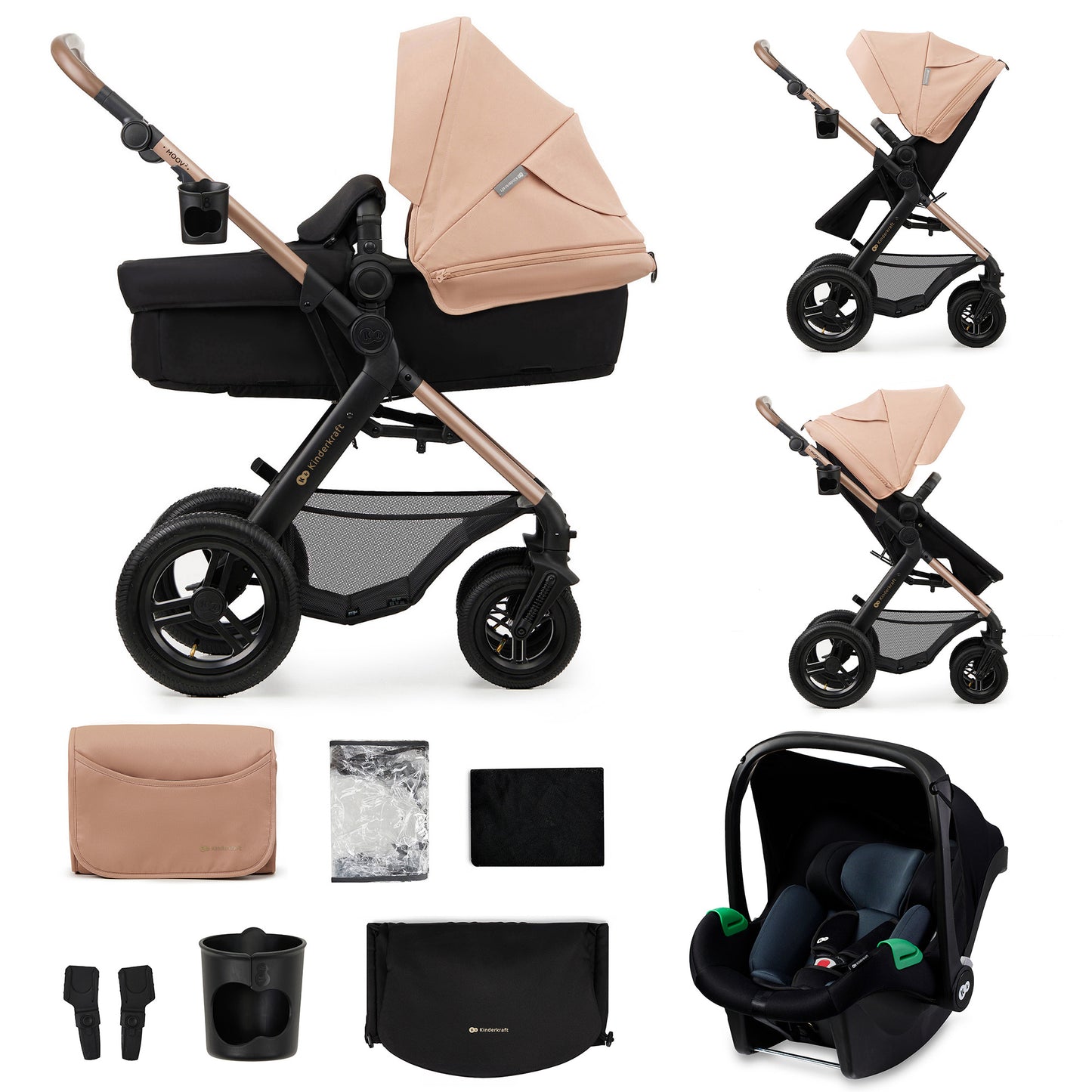 Kinderkraft MOOV2 AIR Silla de Coche 3 en 1