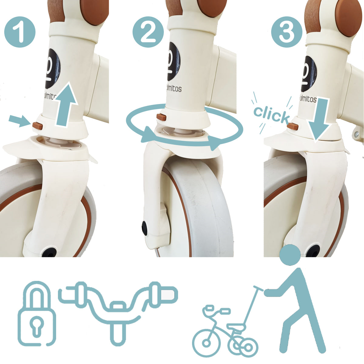 Olmitos - Triciclo Evolutivo de Bebé 5 en 1 - Bicicleta 1 hasta 5 años