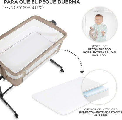 Kinderkraft NESTE UP 2 Cuna Colecho para Bebé con Colchón