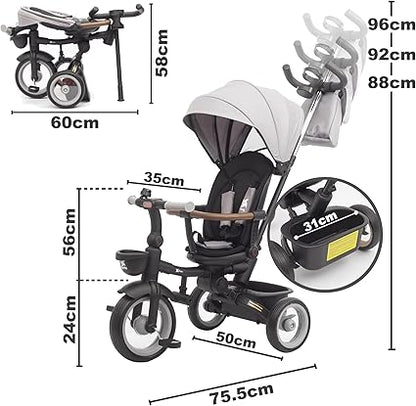 Triciclo Evolutivo Bebé SAMI Plegable de Twinly