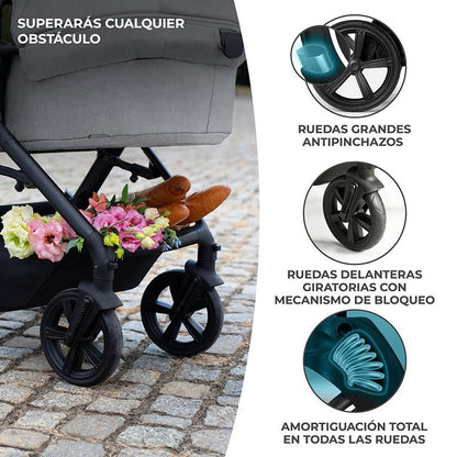 Carrito multifuncional 3en1 A-TOUR de Kinderkraft