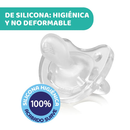 Chupete Physio Luxe 2-6 Meses Silicona de Chicco