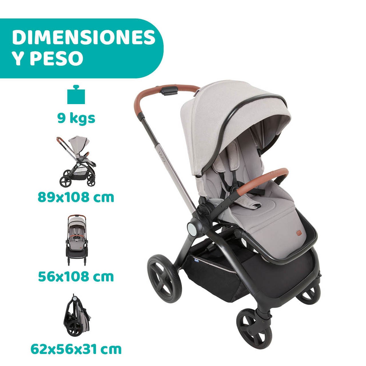 Duo Cochecito Mysa de Chicco