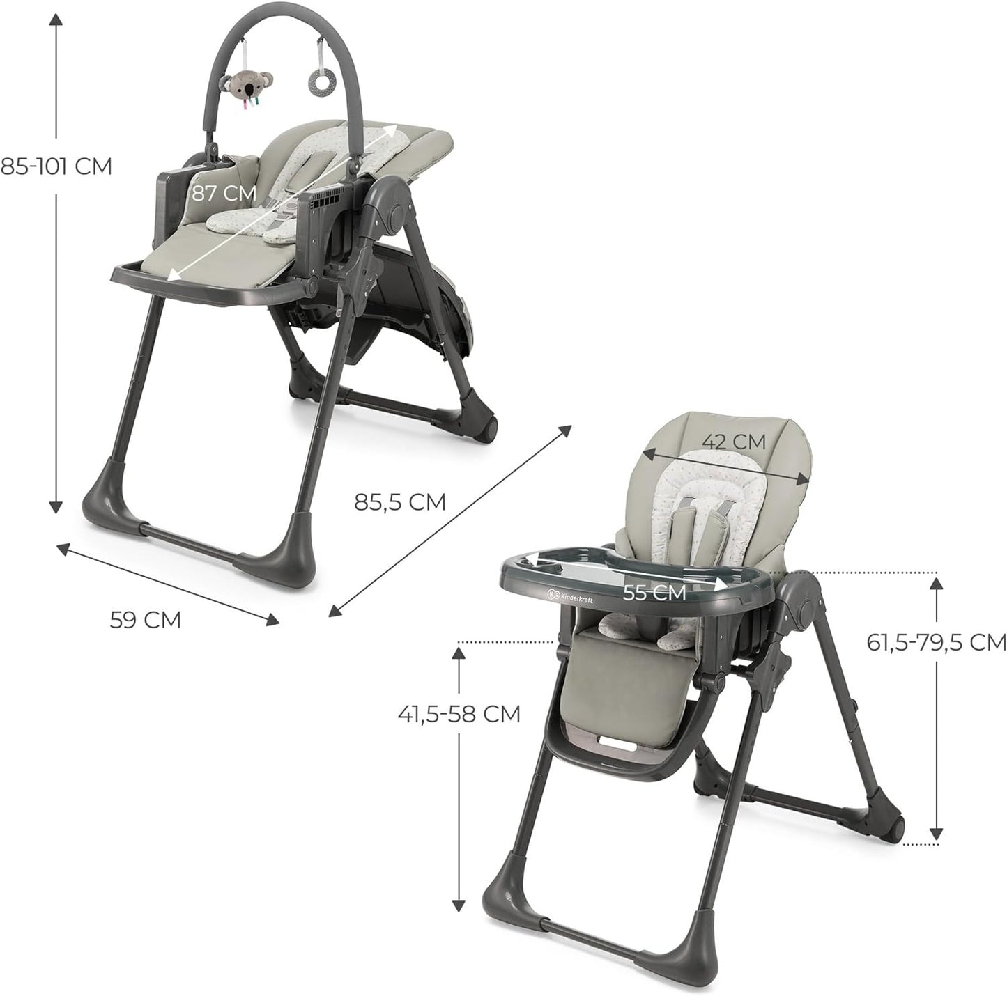 Trona Evolutiva Tummie de Kinderkraft