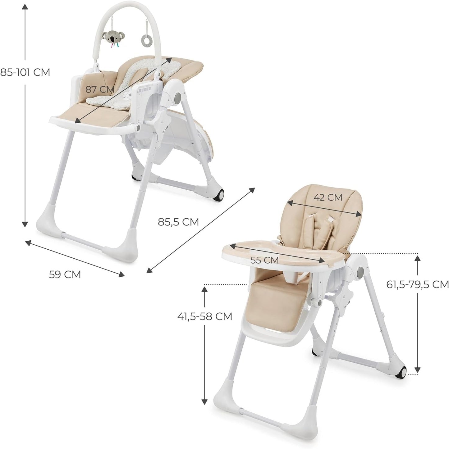 Trona Evolutiva Tummie de Kinderkraft