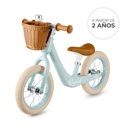 Kinderkraft  Bicicleta Sin Pedales RAPID 2 , 2 Años, Sólida, Para los Niñas y Niños, Segura, Ajustable