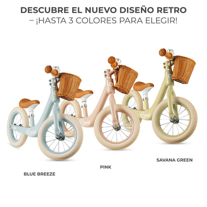 Kinderkraft  Bicicleta Sin Pedales RAPID 2 , 2 Años, Sólida, Para los Niñas y Niños, Segura, Ajustable