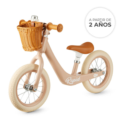 Kinderkraft  Bicicleta Sin Pedales RAPID 2 , 2 Años, Sólida, Para los Niñas y Niños, Segura, Ajustable