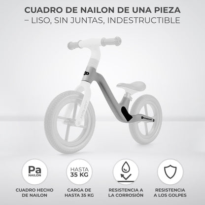 Kinderkraft - Bicicleta sin pedales XPLOIT niños 80 cm 2 años - Ruedas impinchables