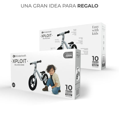 Kinderkraft - Bicicleta sin pedales XPLOIT niños 80 cm 2 años - Ruedas impinchables