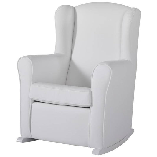 Sillon De Lactancia Nanny Polipiel Blanco Patas Blanco de Micuna