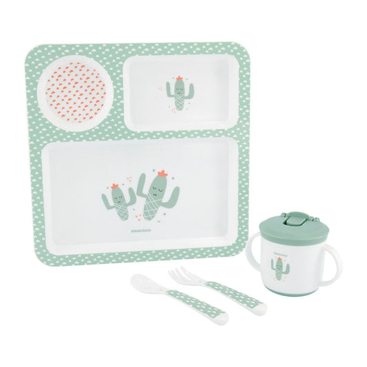 Juego de Vajilla 4Pcs Cactus de Kikkaboo