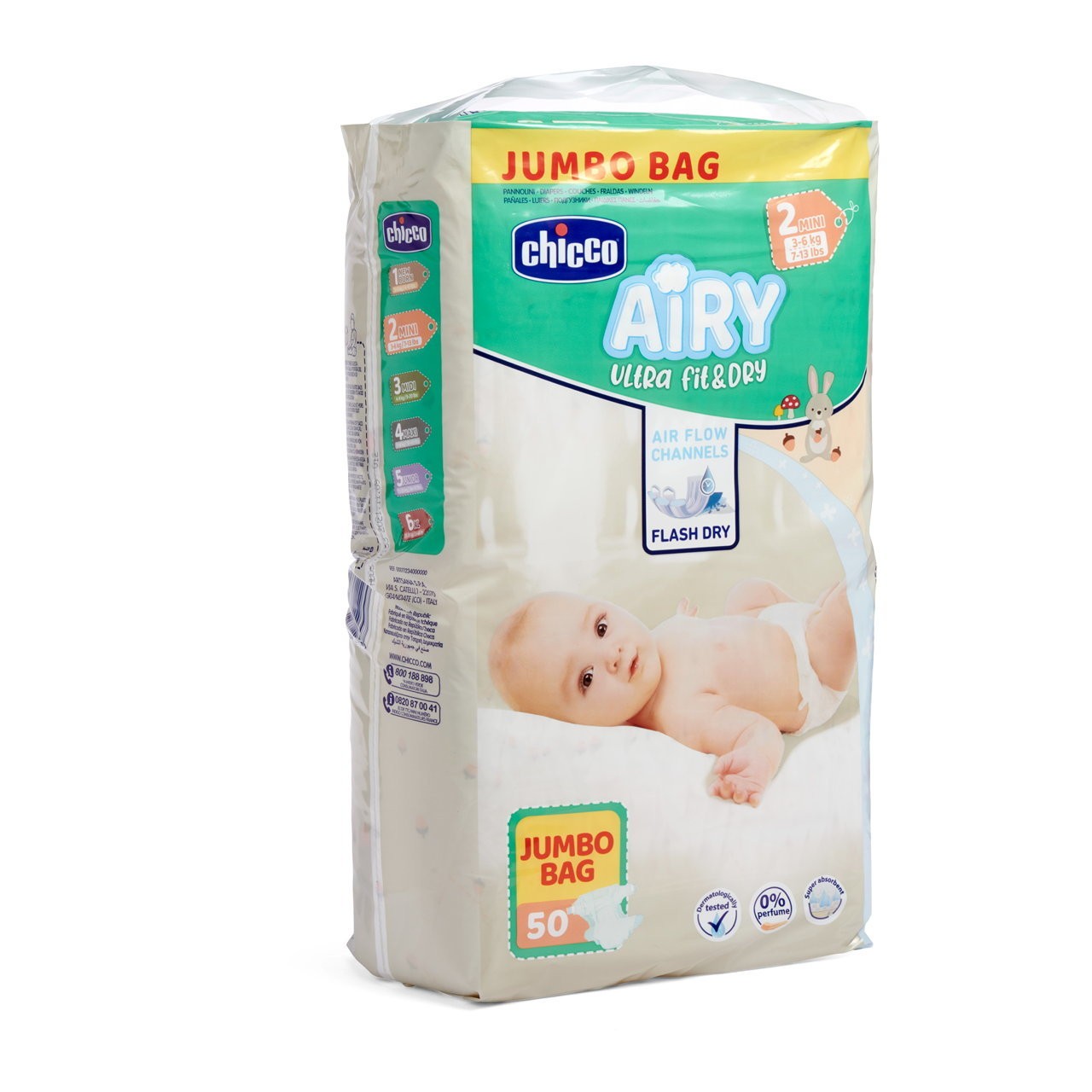 Pañales Airy Talla 2 Mini 3-6Kg de Chicco