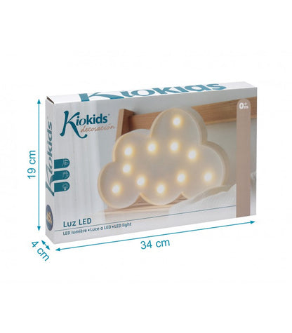 Lámpara Nube Con Luz Led de Kiokids